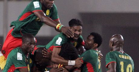 Cameroon celebrate