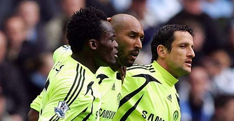 Anelka: Congratulated after making opener