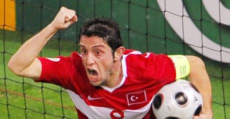 Nihat: Celebrates dramatic equaliser