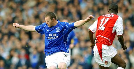 Wayne Rooney: Scored his first Premier League goal a decade ago