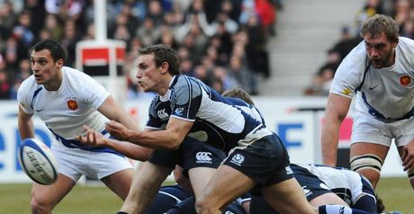 Blair provides service to his back division during the defeat to France