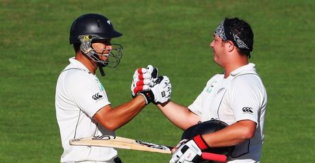 Taylor (left) and Ryder: double century partnership