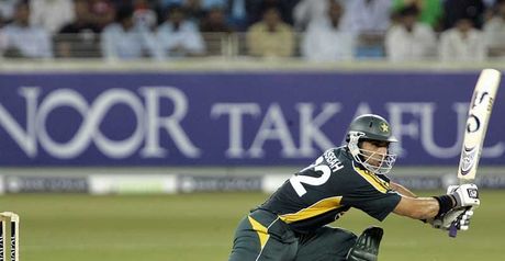 Misbah: In action against Australia