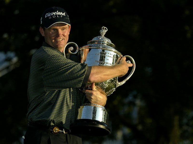 Shaun Micheel sealed his first career victory at Oak Hill Country Club in 2003.