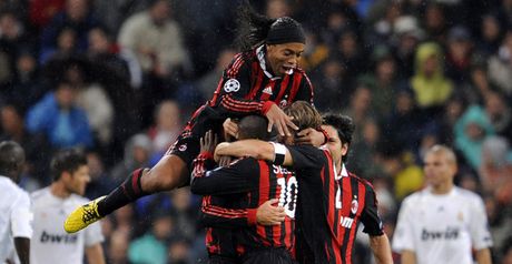 Milan celebrate in Madrid