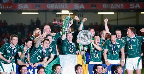 Ireland celebrate their 2009 Grand Slam success