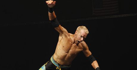 High flying: Christian faces Sheamus tonight