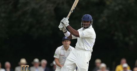 Chesney Hughes: scored the one and only half-century of the match