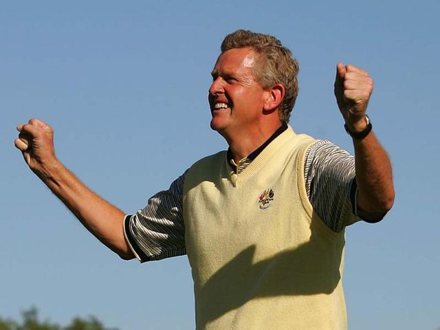 It's Colin Montgomerie who seals outright victory by beating David Toms&nbsp;