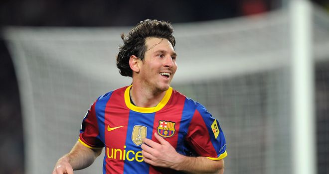 Going for a hat-trick: Lionel Messi