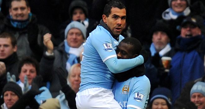 Tevez celebrates early goal