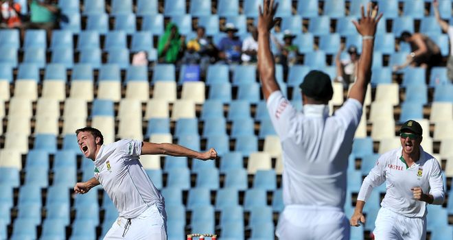 Morkel: became 13th South African to take 100 Test wickets