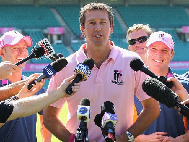 Glenn McGrath: Will be honoured on Monday