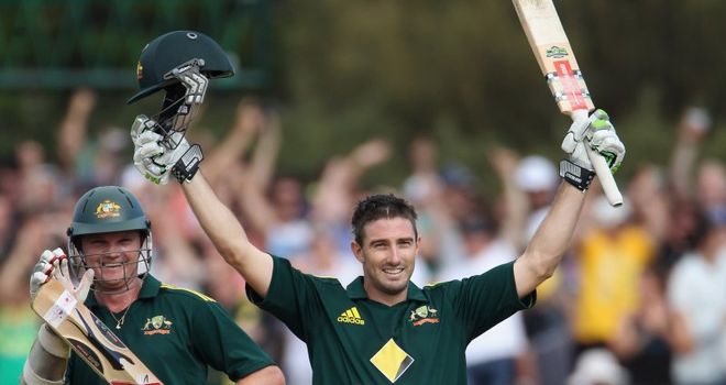 Seized chance: Marsh's 110 rescued Australia's innings