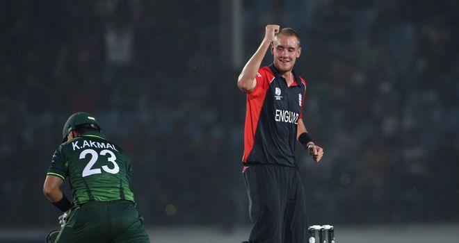 Five-star show: Broad took his tally to 10 wickets in two warm-up games