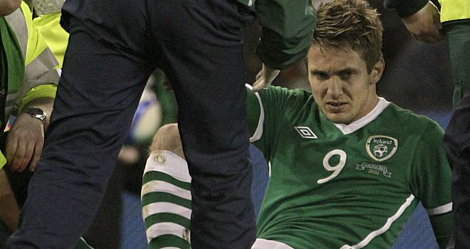 Doyle: Sent back to his club Wolves for treatment