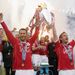 After a three-season drought, United celebrate winning the Premier League in 2007...