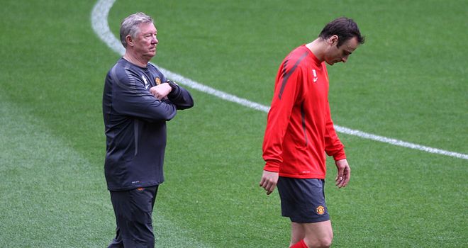 Berbatov: United striker did not even make the bench for Champions League final