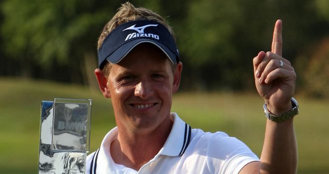 Donald: the new world number one celebrates his new status