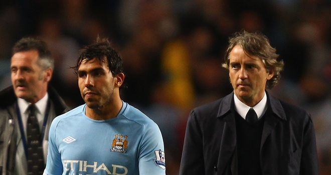 Roberto Mancini: Has offered an olive branch to Carlos Tevez in their ongoing row
