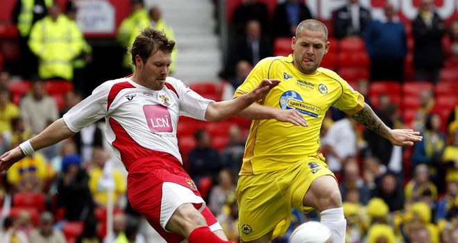 Laird (l): On the scoresheet for Boro