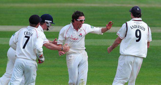 Kerrigan: nine wickets on the final day at Aigburth