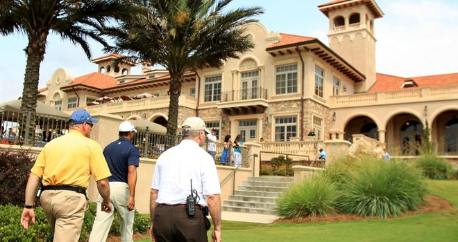 Withdrawal: Woods played just nine holes at Sawgrass on Thursday