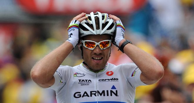 Hushovd: A powerful display from the Norwegian netted him the stage win in Lourdes