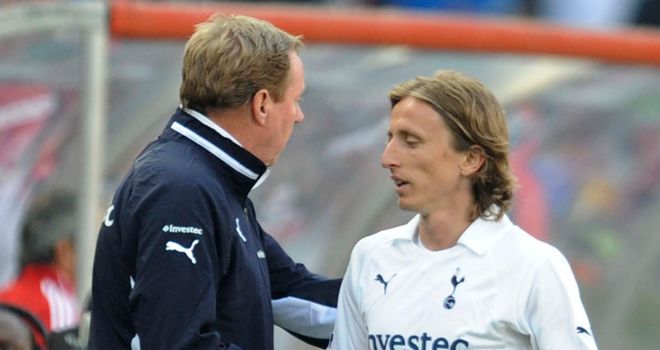 Harry Redknapp with Luka Modric: The Spurs boss admits he may need to sell to bring in new players