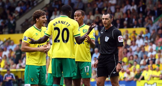 Barnett: Norwich have decided not to appeal against his ban