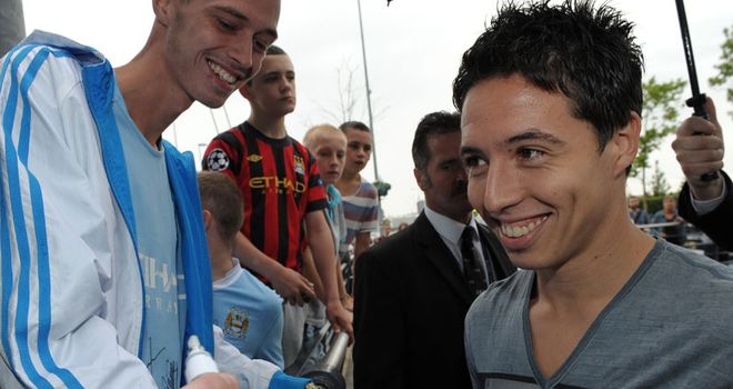 Nasri: Aimed a parting shot at Arsene Wenger + Arsenal fans