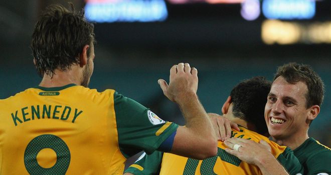 Australia: Celebrated their third win in a row in the 2014 World Cup qualifying campaign