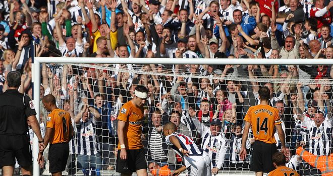 Peter Odemwingie: Helped West Brom to a 2-0 victory over local rivals Wolves on Sunday