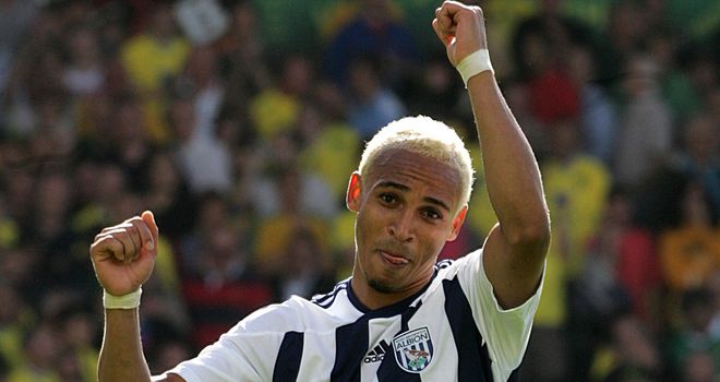 Peter Odemwingie: West Brom striker enjoys an element of luck to score opener