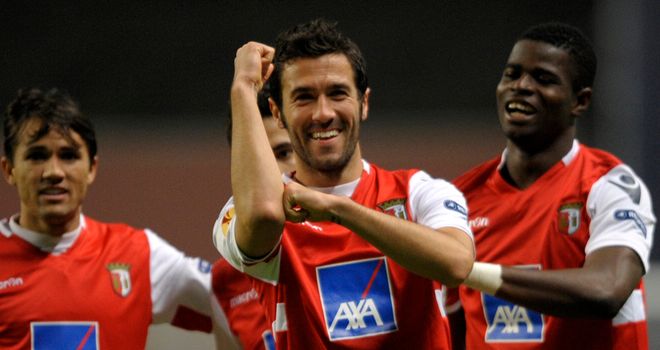 Hugo Viana: Braga midfielder has been called into Portugal's Euro 2012 squad to replace Carlos Martins