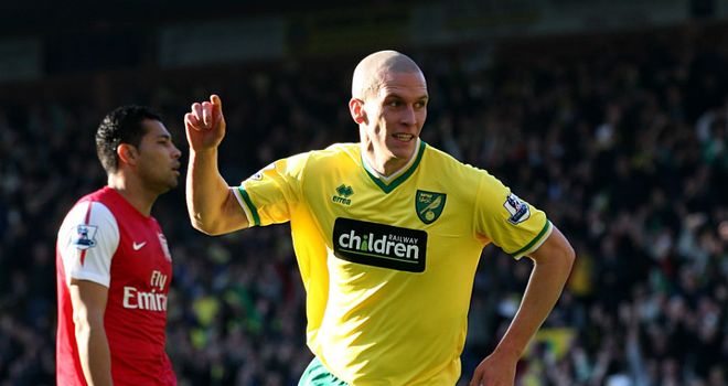 Steve Morison: Wales striker gave Norwich the lead against Arsenal at Carrow Road on Saturday