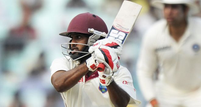 Adrian Barath: West Indies opener fell for 16 on day two at Hove