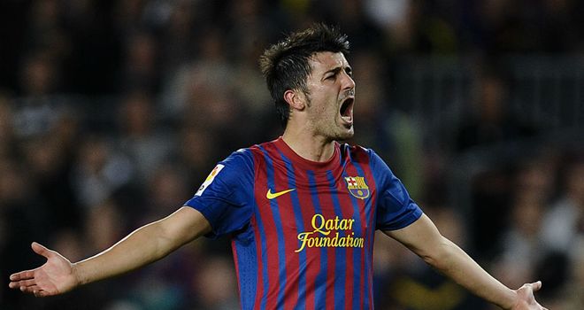 David Villa: Has been missing for four months after suffering a broken leg