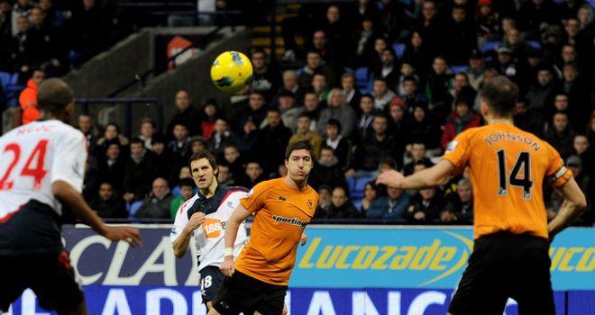 Sam Ricketts: Fired Bolton in front against Wolves, but they could not hold on