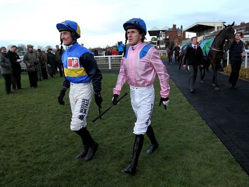 Costello (left): Rode Gullibursti at Exeter