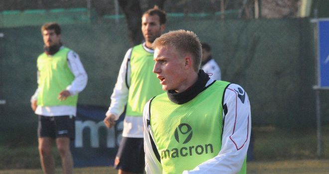 Frederik Sorensen: Trains with his new Bologna team-mates