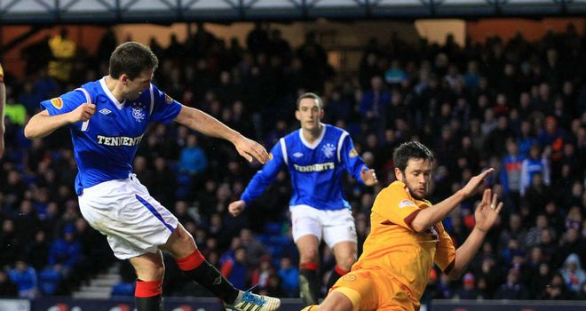 David Healy: Helped Rangers get back on track with a 3-0 win against Motherwell