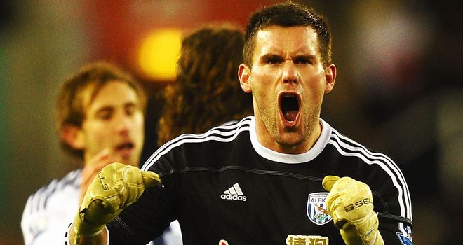 Ben Foster: The West Brom keeper - on-loan from Birmingham - thinks Blues defender Liam Ridgewell would be a great signing for the Baggies