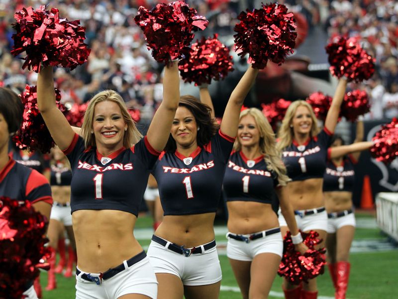 The Texans celebrated their first ever play-off game in style.