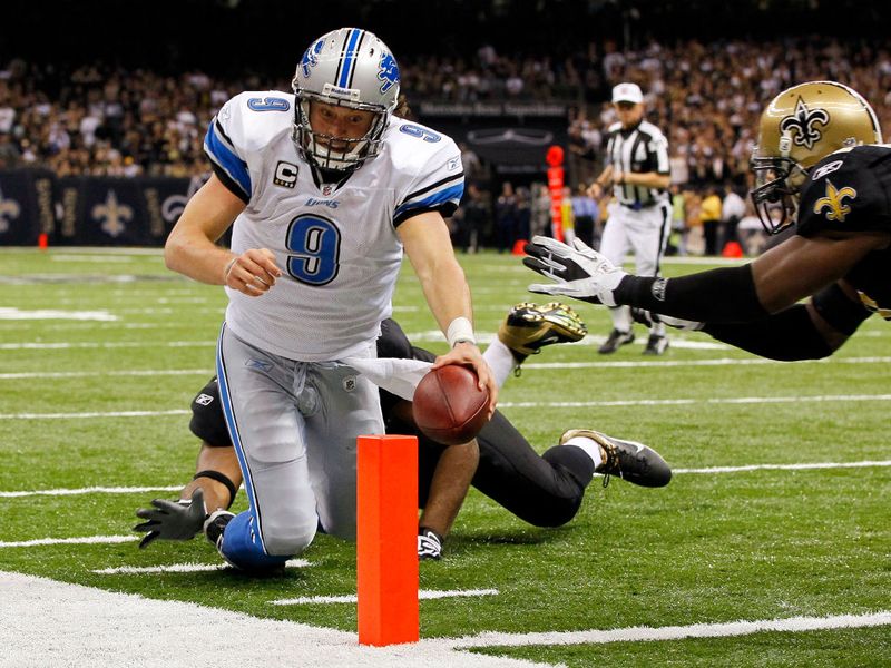 Matt Stafford did his best for Detroit but they were outgunned by the rampant Saints.