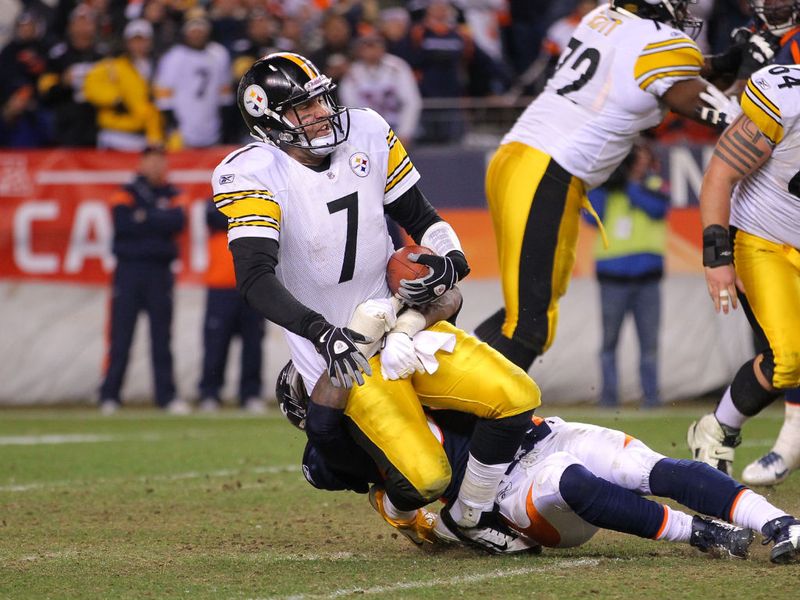 Ben Roethlisberger already had a bad ankle and was smashed by the Broncos.