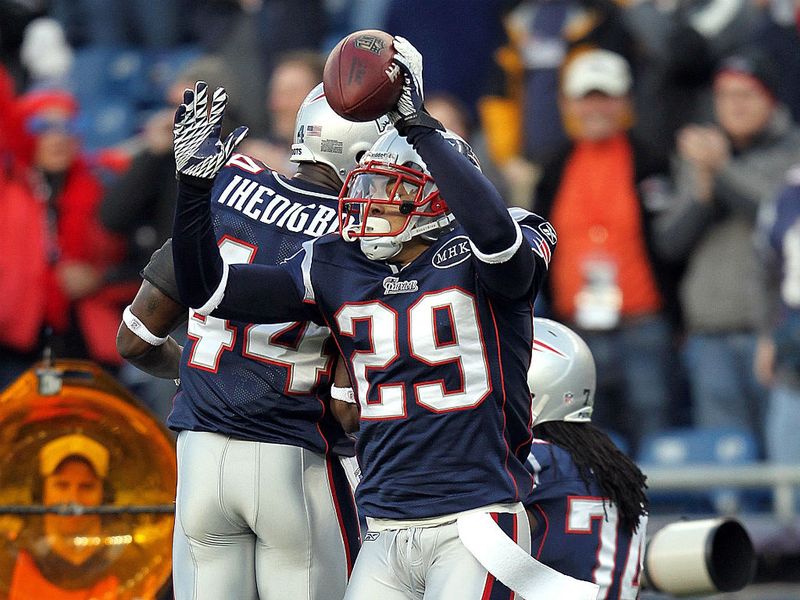 The New England Patriots celebrate finishing as top AFC seeds.
