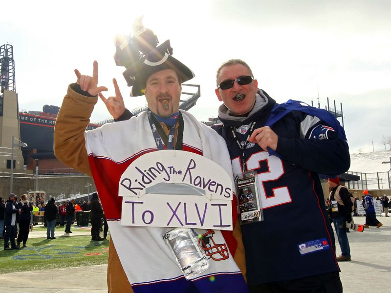The fans were out in force ahead of the AFC title game.