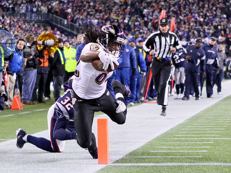 Torrey Smith's third-quarter touchdown, on a 29-yard pass from Flacco, gave the Ravens the lead for the first time.