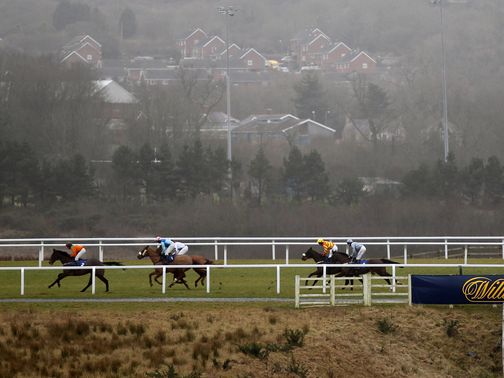 The ground was saturated at Ffos Las